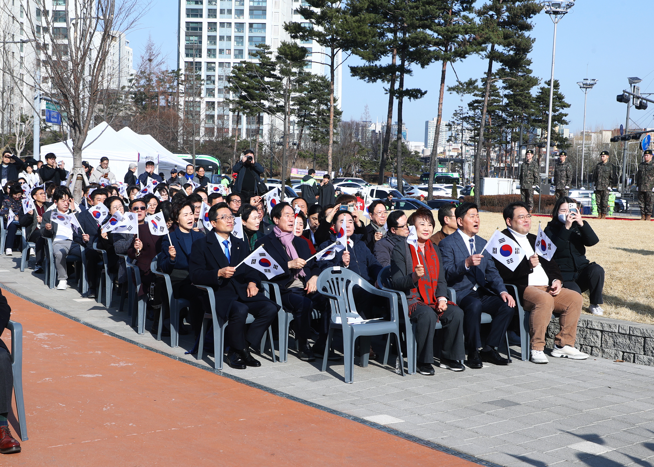 제107주년 3.1절 초대형 태극기 게양식 - 1