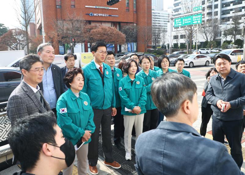 신천동 15번지 일대 현장방문