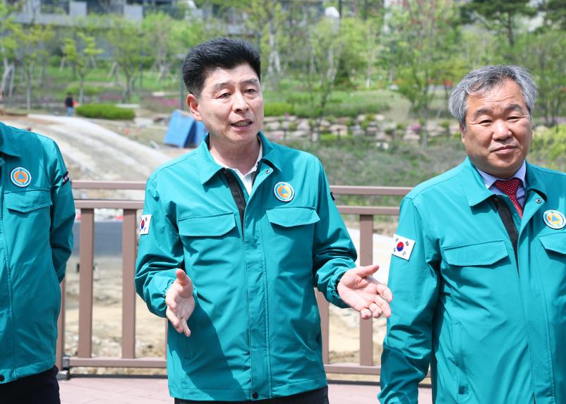 위례택지개발지구(장지천) 한강물 공급 사업시설 현장방문
