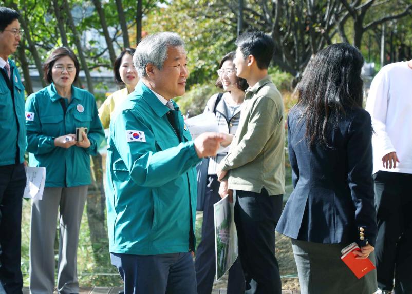 장지천 수변활력거점 조성사업 현장방문
