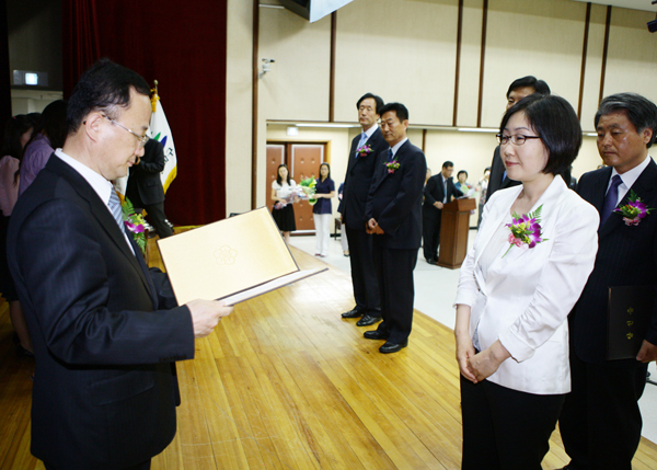 제5대 지방동시선거 당선증 교부식 이정미 의원