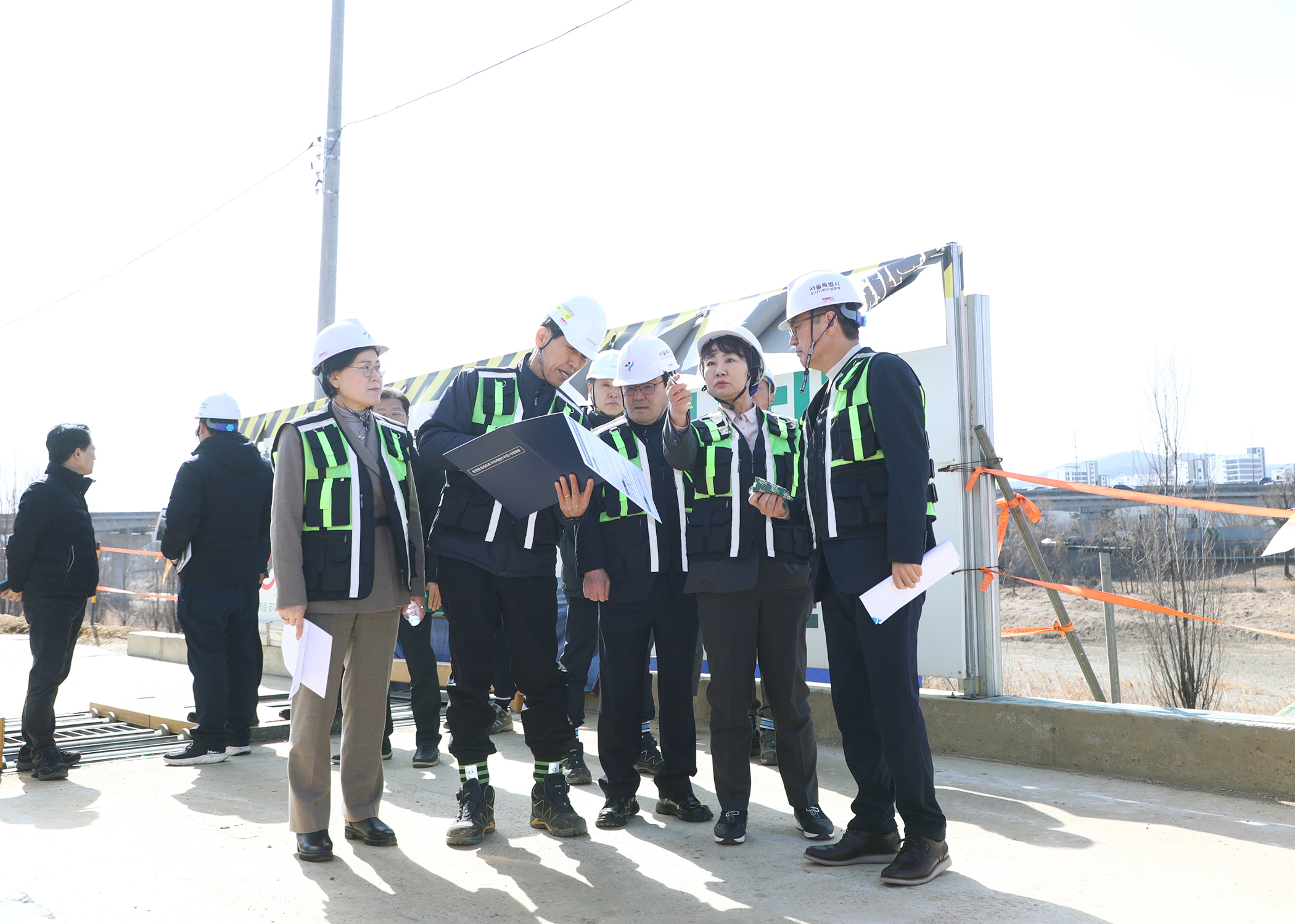 탄천변 동측도로 공사 현장방문 - 4