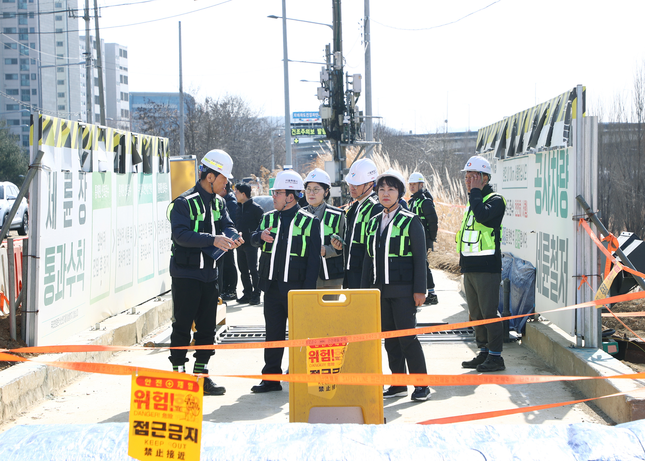 탄천변 동측도로 공사 현장방문 - 6