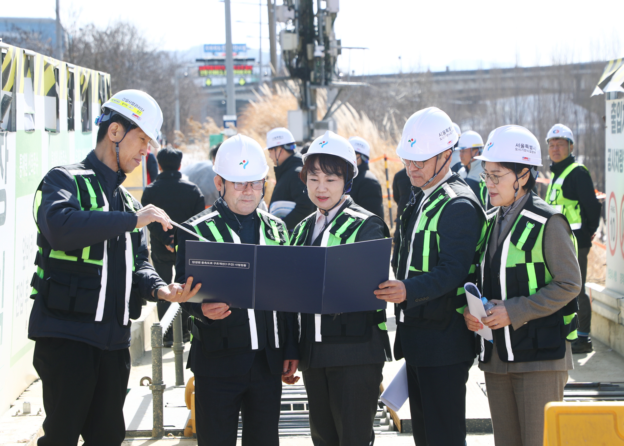 탄천변 동측도로 공사 현장방문 - 10