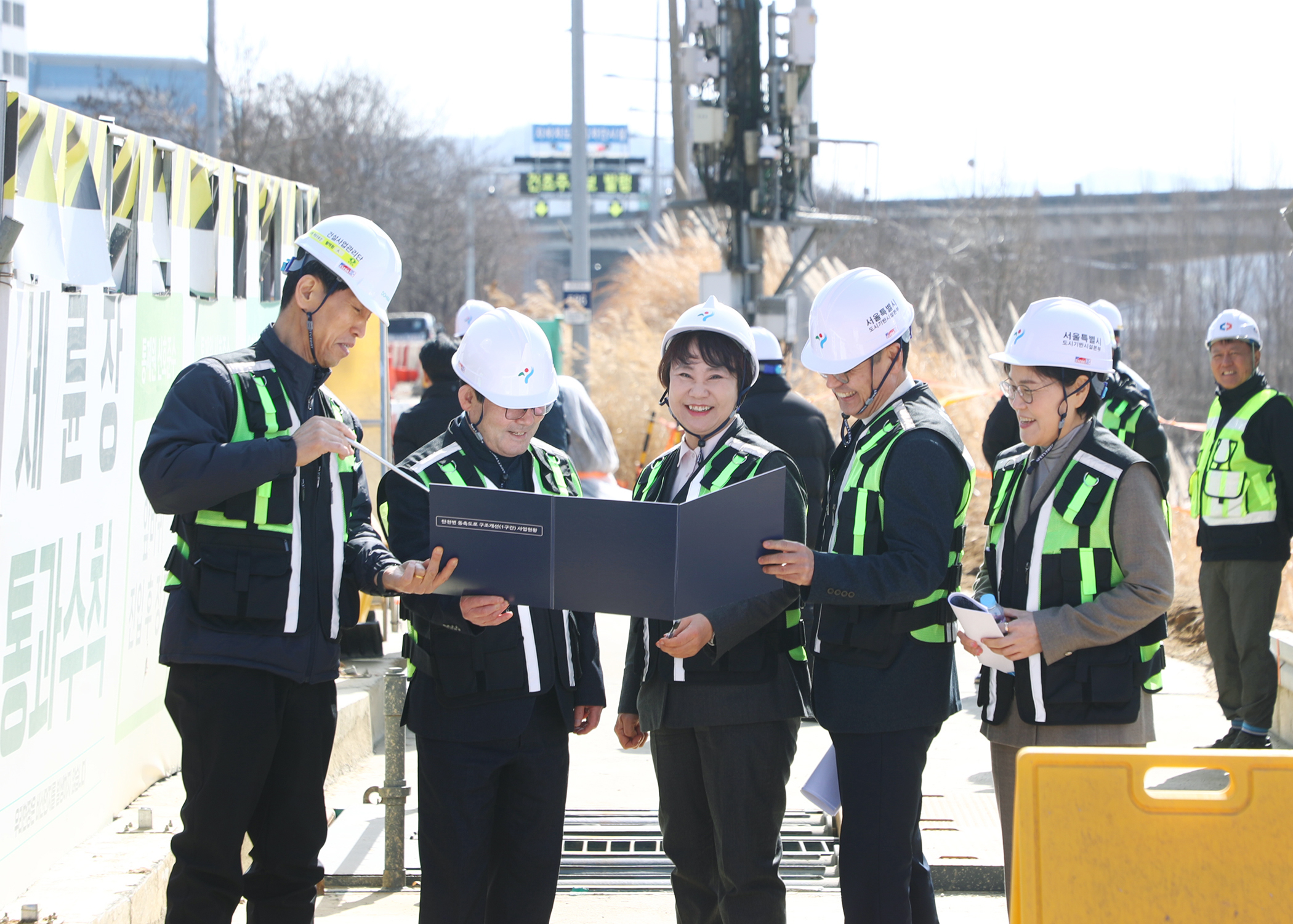 탄천변 동측도로 공사 현장방문 - 1