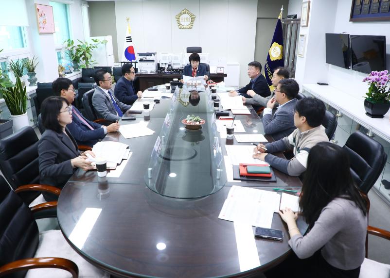 송파구의회 의장단 회의