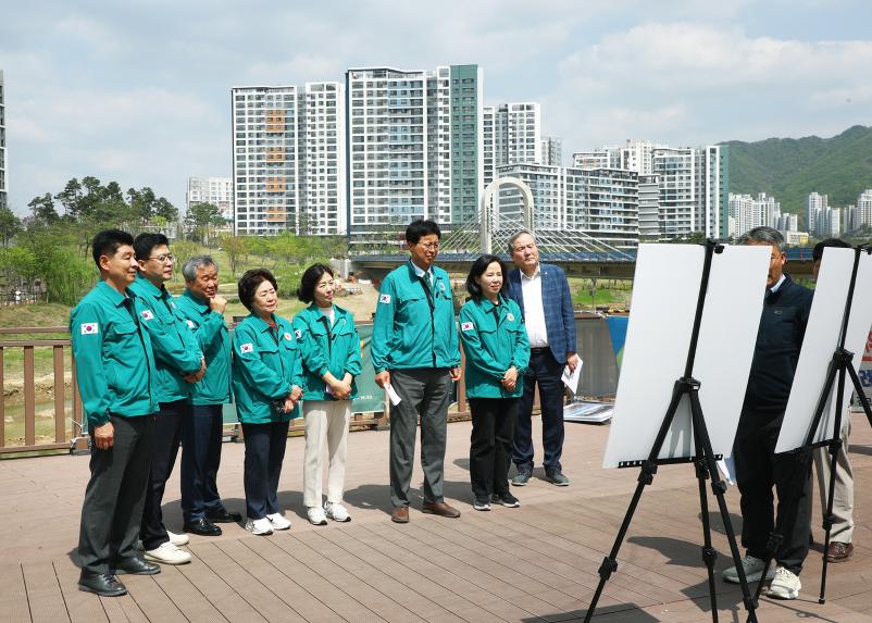 위례택지개발지구&lpar;장지천&rpar; 한강물 공급 사업시설 현장방문