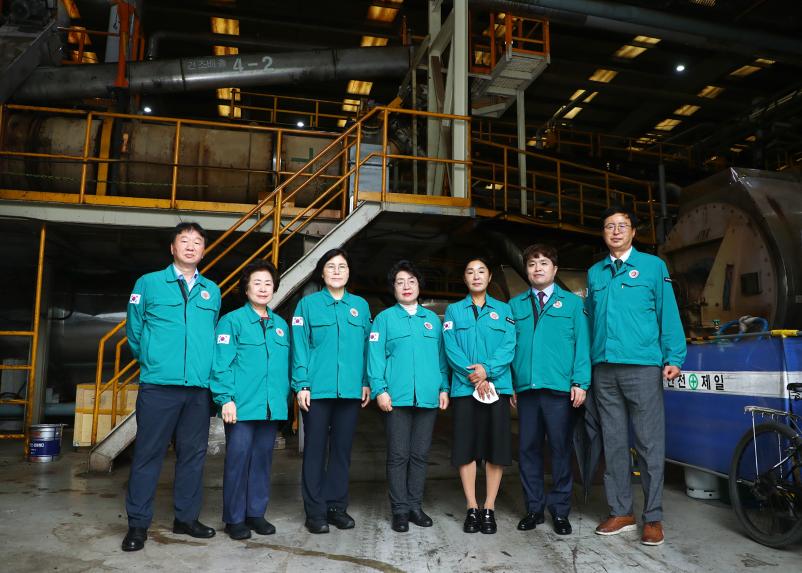 자원순환공원 내 음식물류 폐기물 처리서설 국민의힘 교섭단체 현장방문