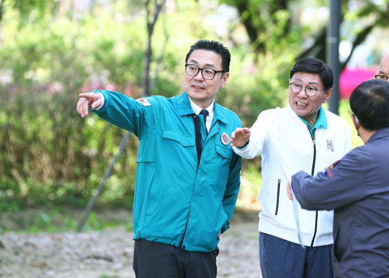 헬리오시티 녹지 조성관련 현장방문