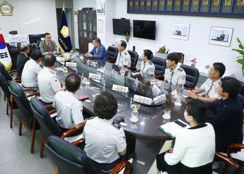 송파구자율방범연합회 송파구의회의장 면담