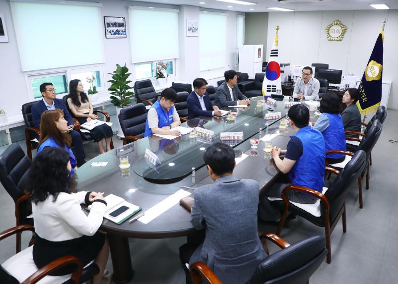민주노총 공공운수서비스노조 송파구시설관리공단 간부 면담