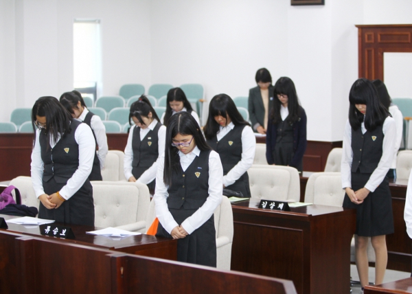 일신 여자 중학교 - 청소년 의회교실