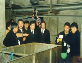 2002.10.29 가락동 농수산물도매시장 폐수1차 정화처리시설 현장방문